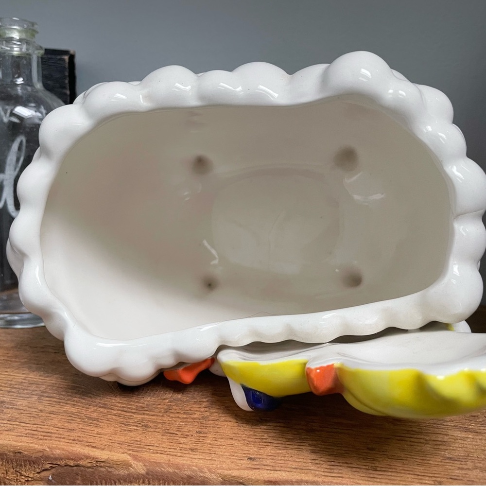 Ceramic Rubber Ducky in Tub - Picture 6 of 9